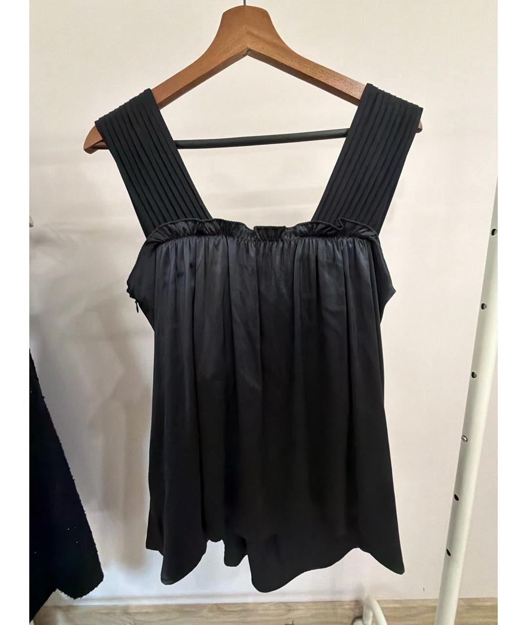 ETRO Черная шелковая блузы, фото 2