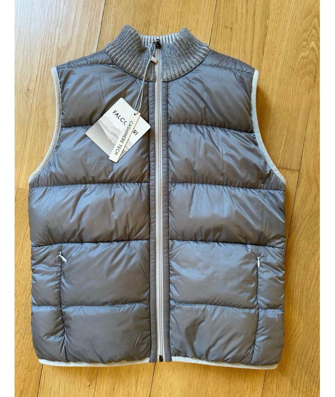 FALCONERI Серый кашемировый жилет, фото 2