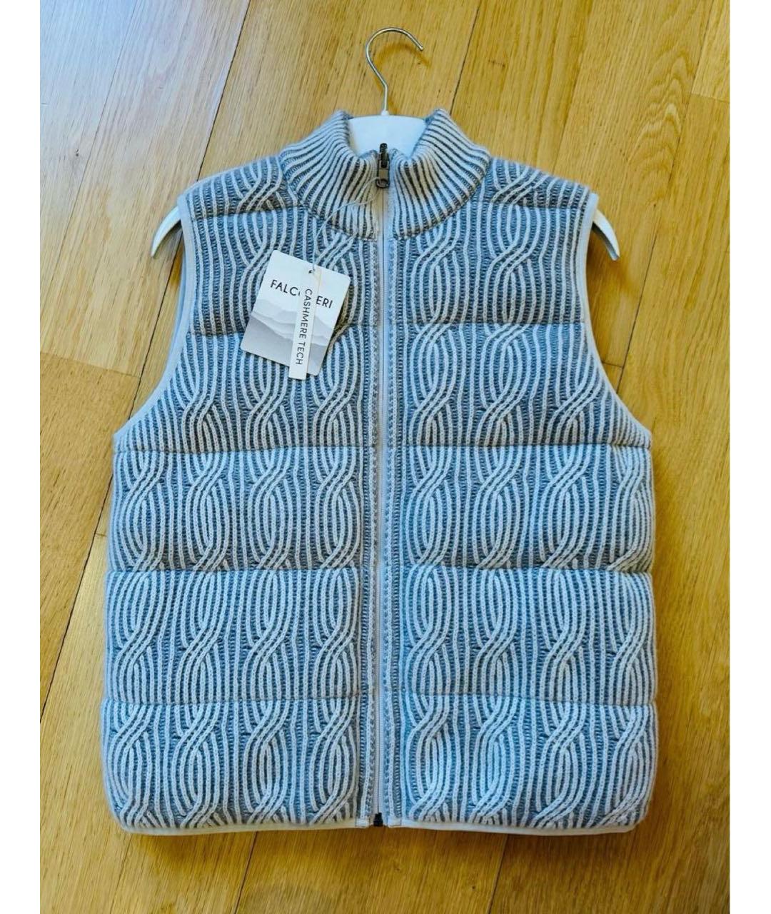 FALCONERI Серый кашемировый жилет, фото 4