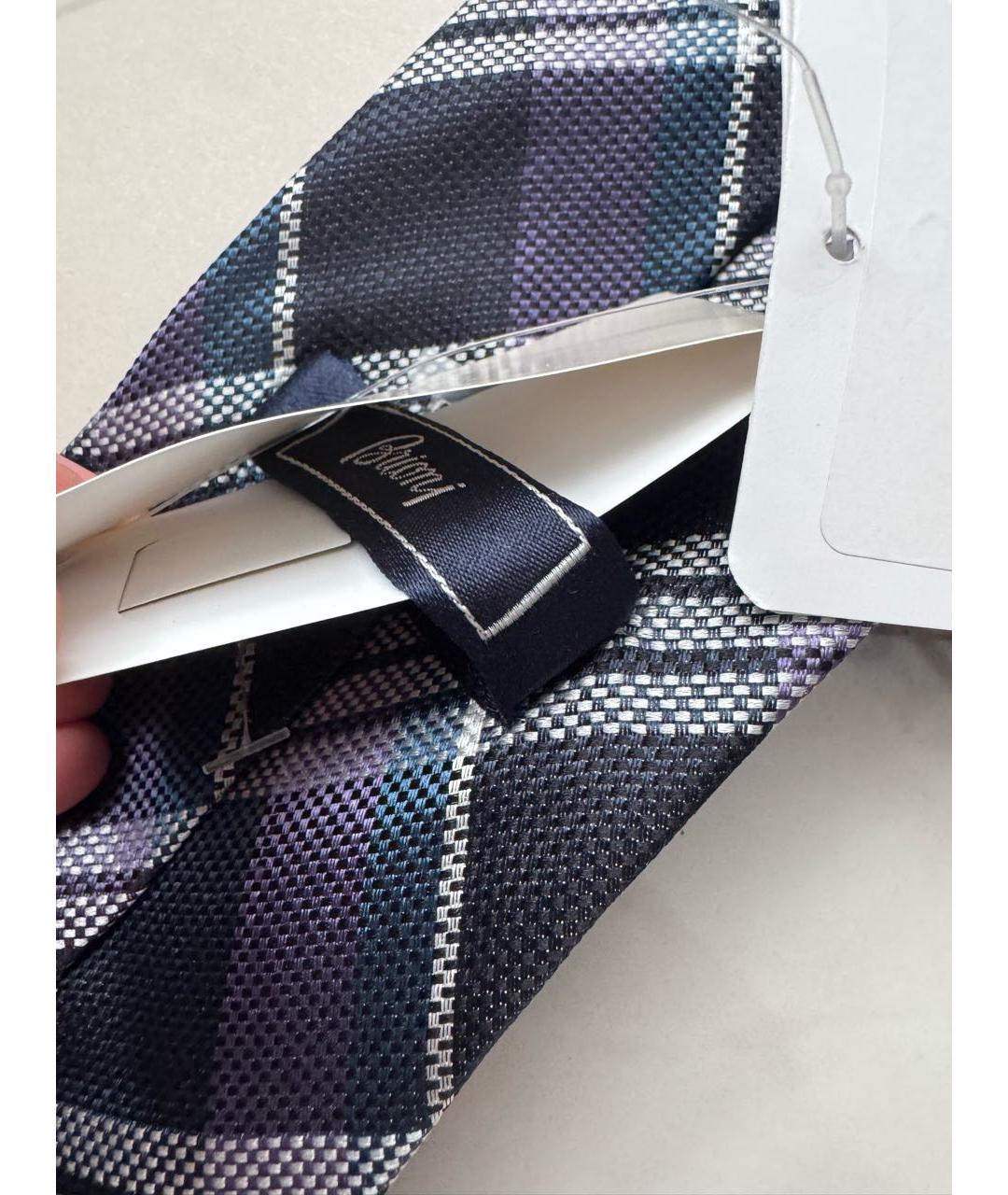 BRIONI Темно-синий шелковый галстук, фото 7