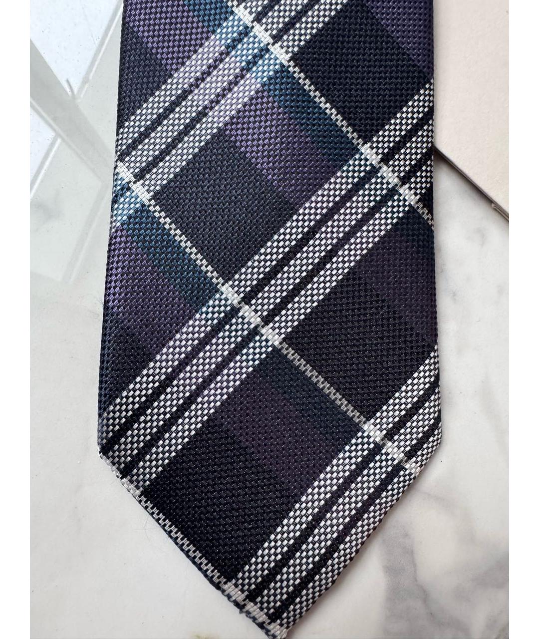 BRIONI Темно-синий шелковый галстук, фото 5