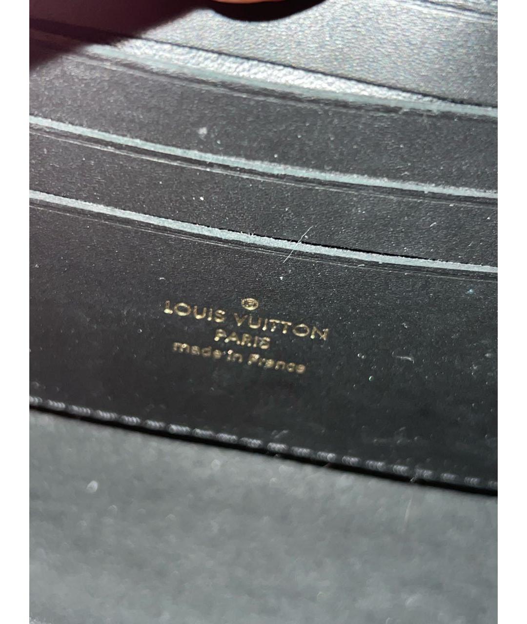 LOUIS VUITTON Коричневая кожаная сумка через плечо, фото 7