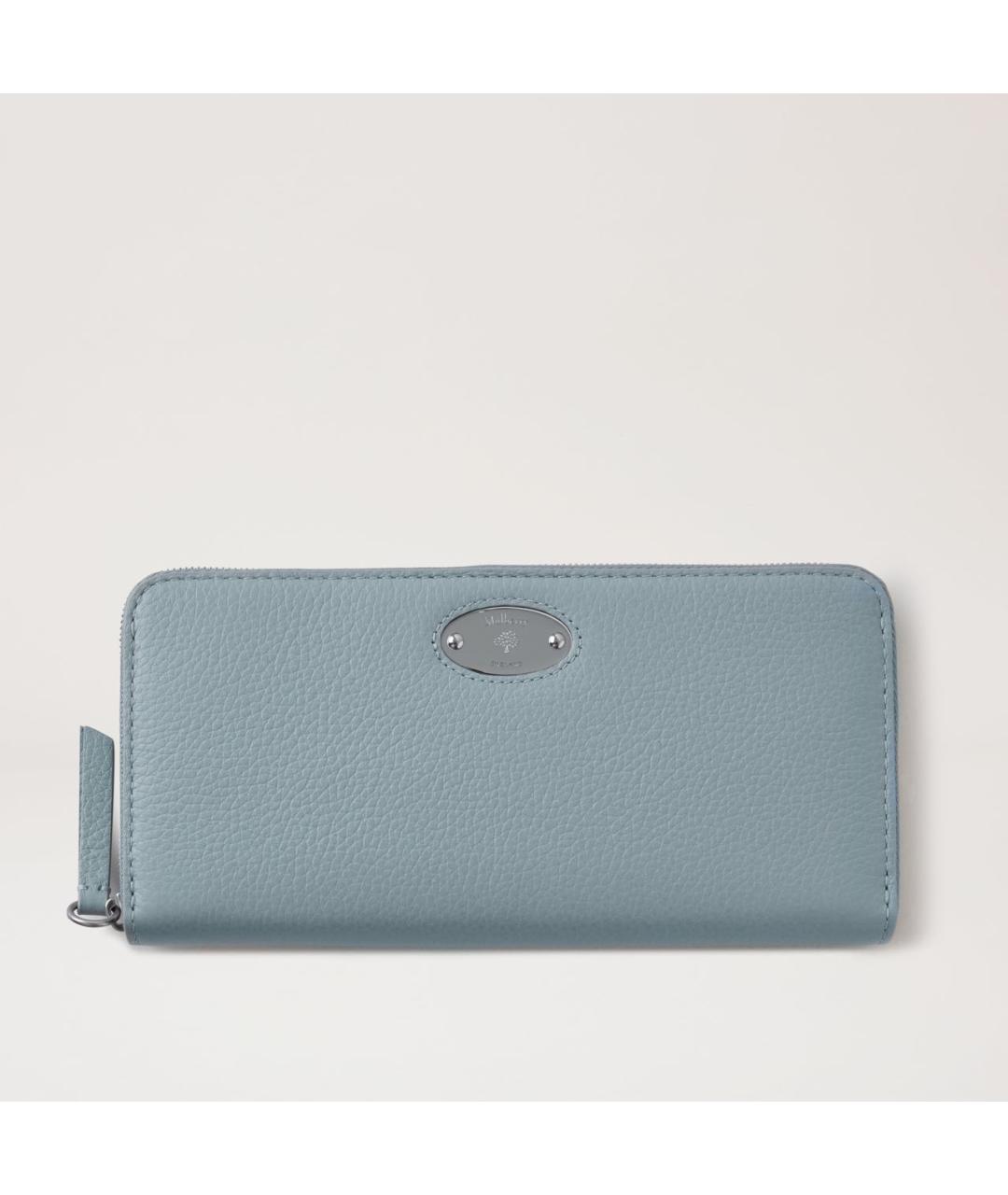 MULBERRY Голубой кожаный кошелек, фото 6