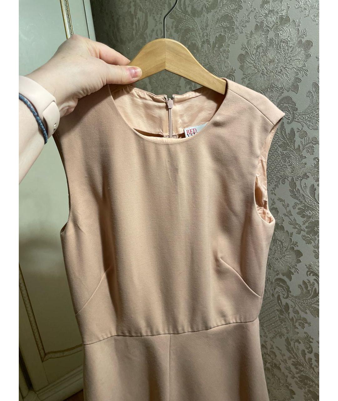 VALENTINO Бежевое вискозное вечернее платье, фото 4