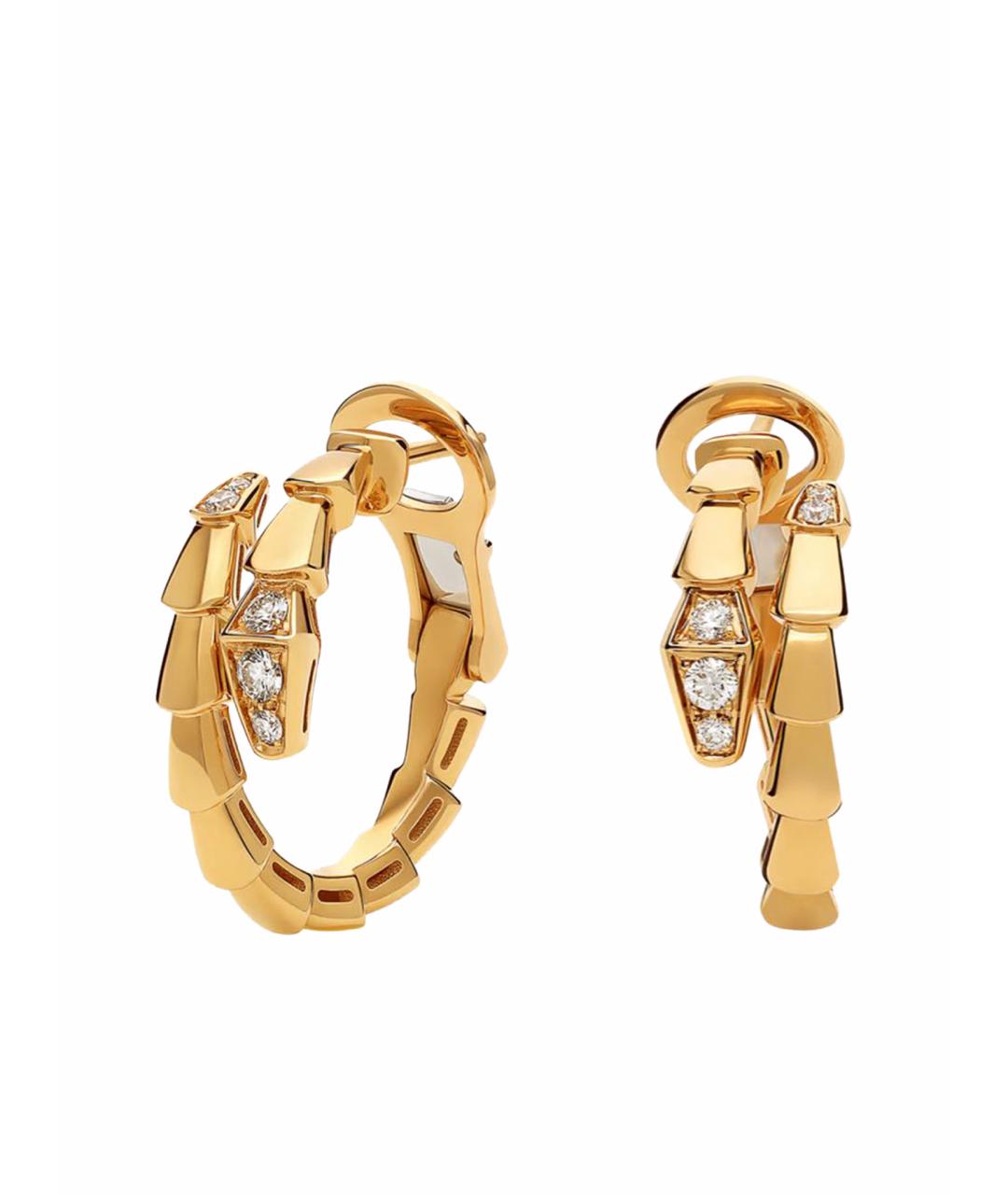 BVLGARI Желтые серьги из желтого золота, фото 1