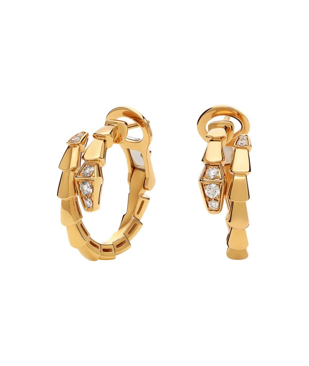 BVLGARI Желтые серьги из желтого золота, фото 4