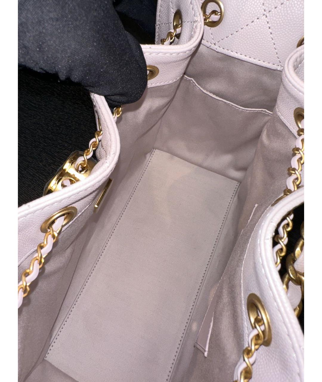 CHANEL Розовая кожаная сумка через плечо, фото 8
