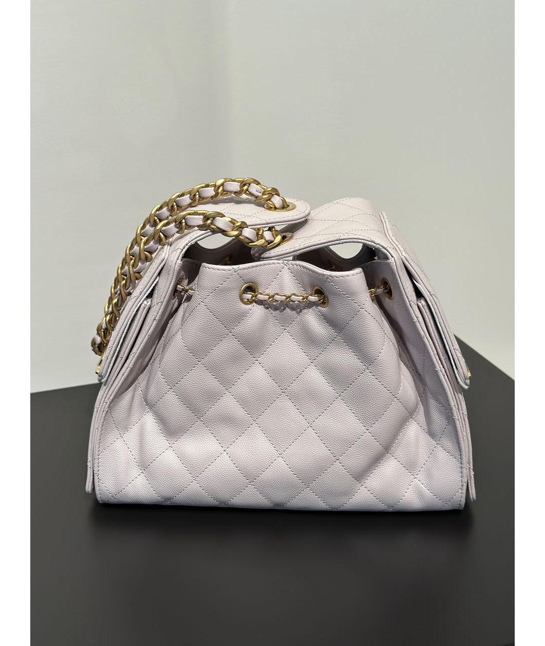 CHANEL Розовая кожаная сумка через плечо, фото 3