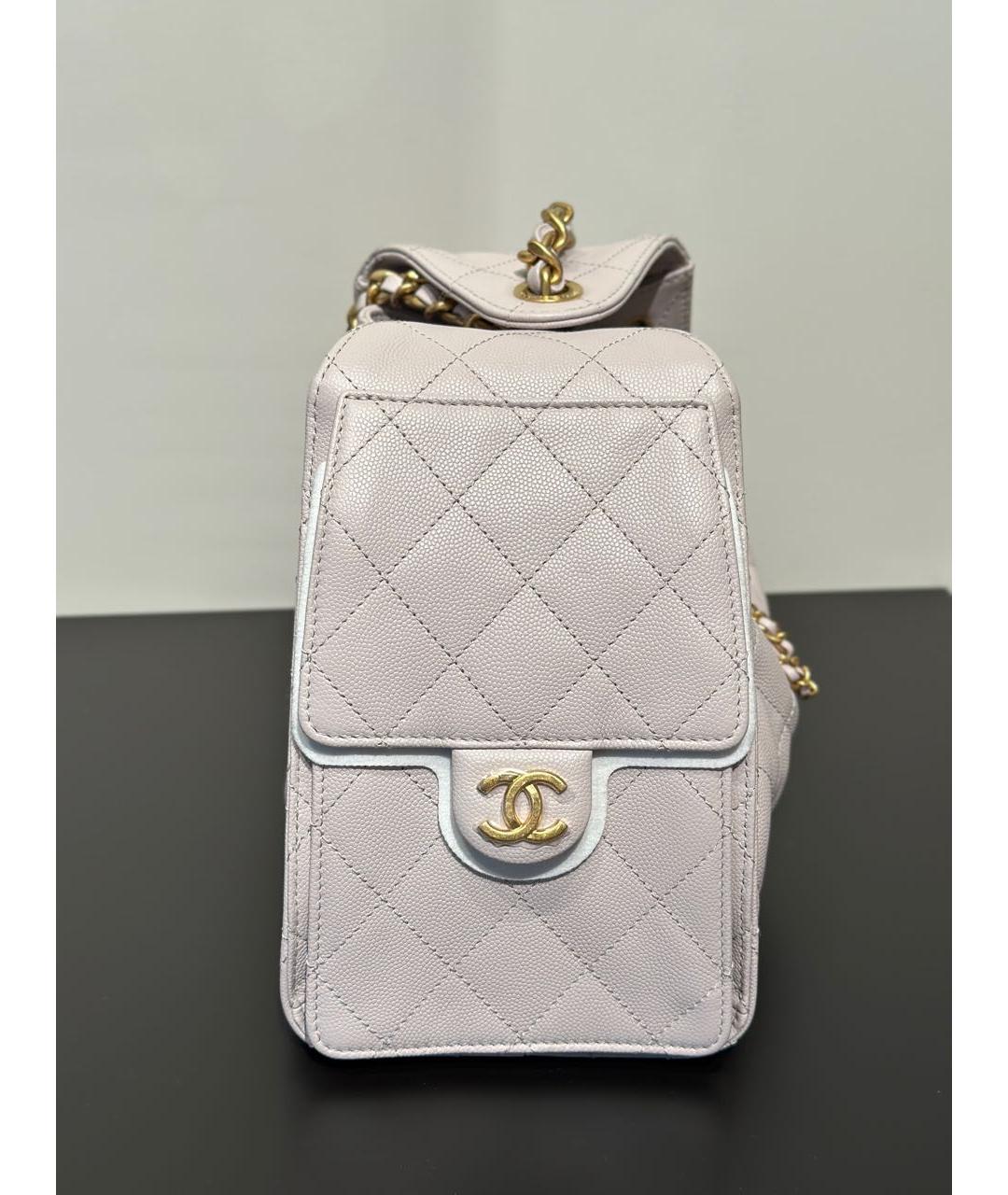 CHANEL Розовая кожаная сумка через плечо, фото 4