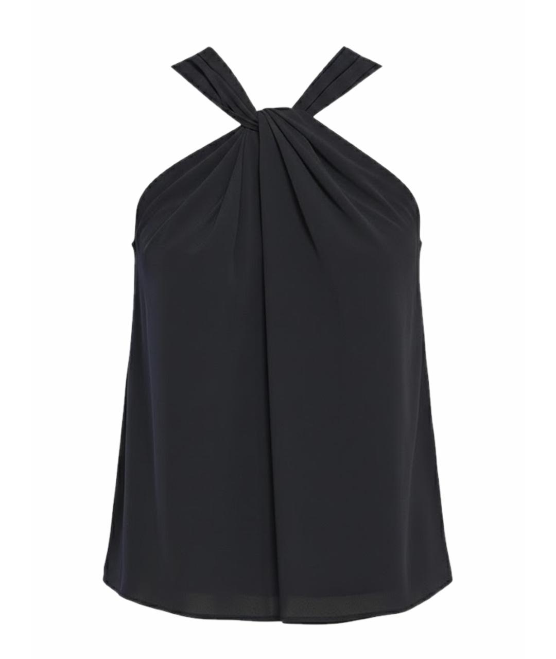 FEDERICA TOSI Черная ацетатная майка, фото 1