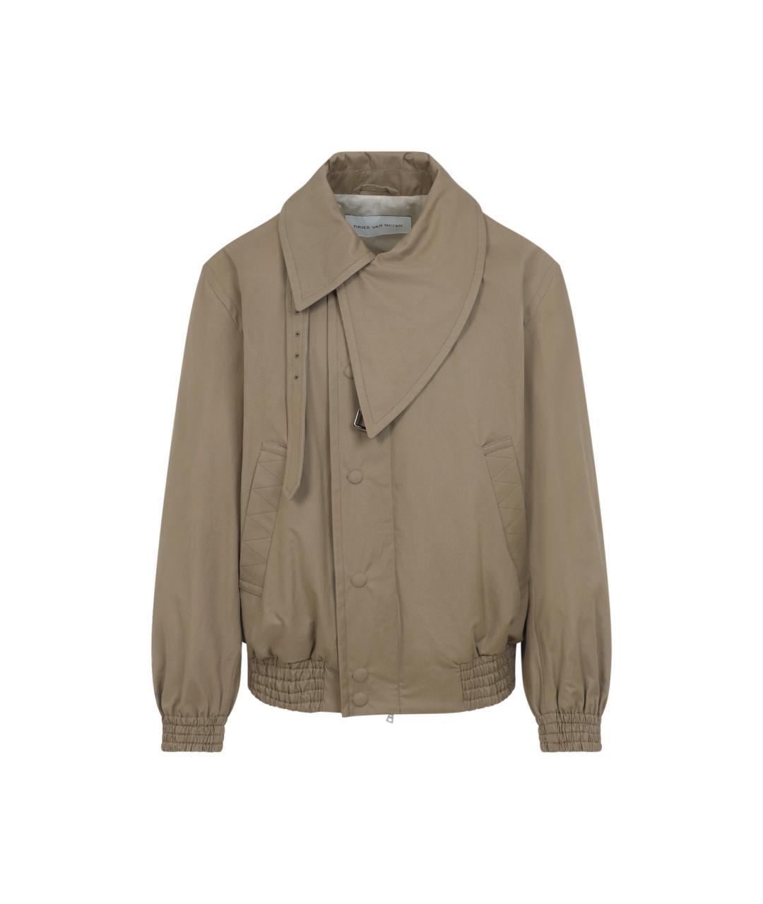 DRIES VAN NOTEN Бежевая хлопковая куртка, фото 1