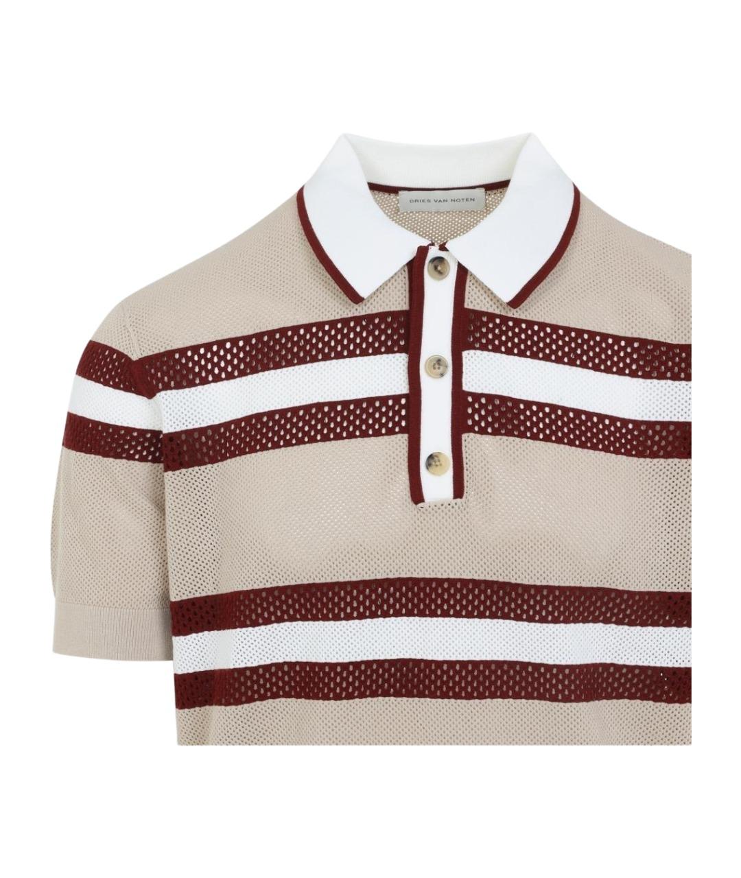 DRIES VAN NOTEN Мульти вискозное поло с коротким рукавом, фото 3