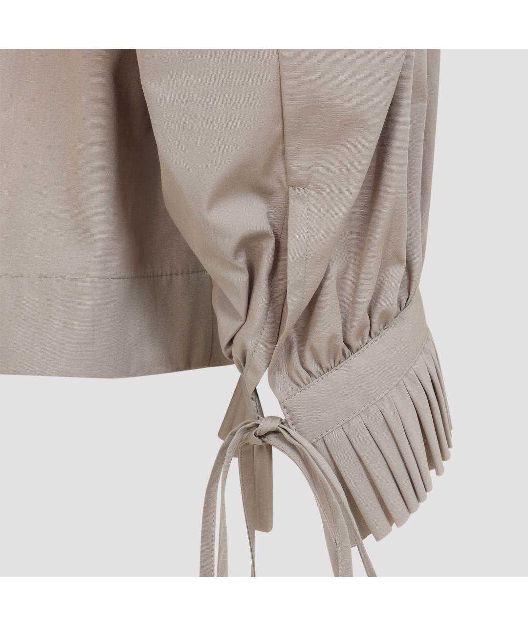 DRIES VAN NOTEN Бежевая хлопковая блузы, фото 5