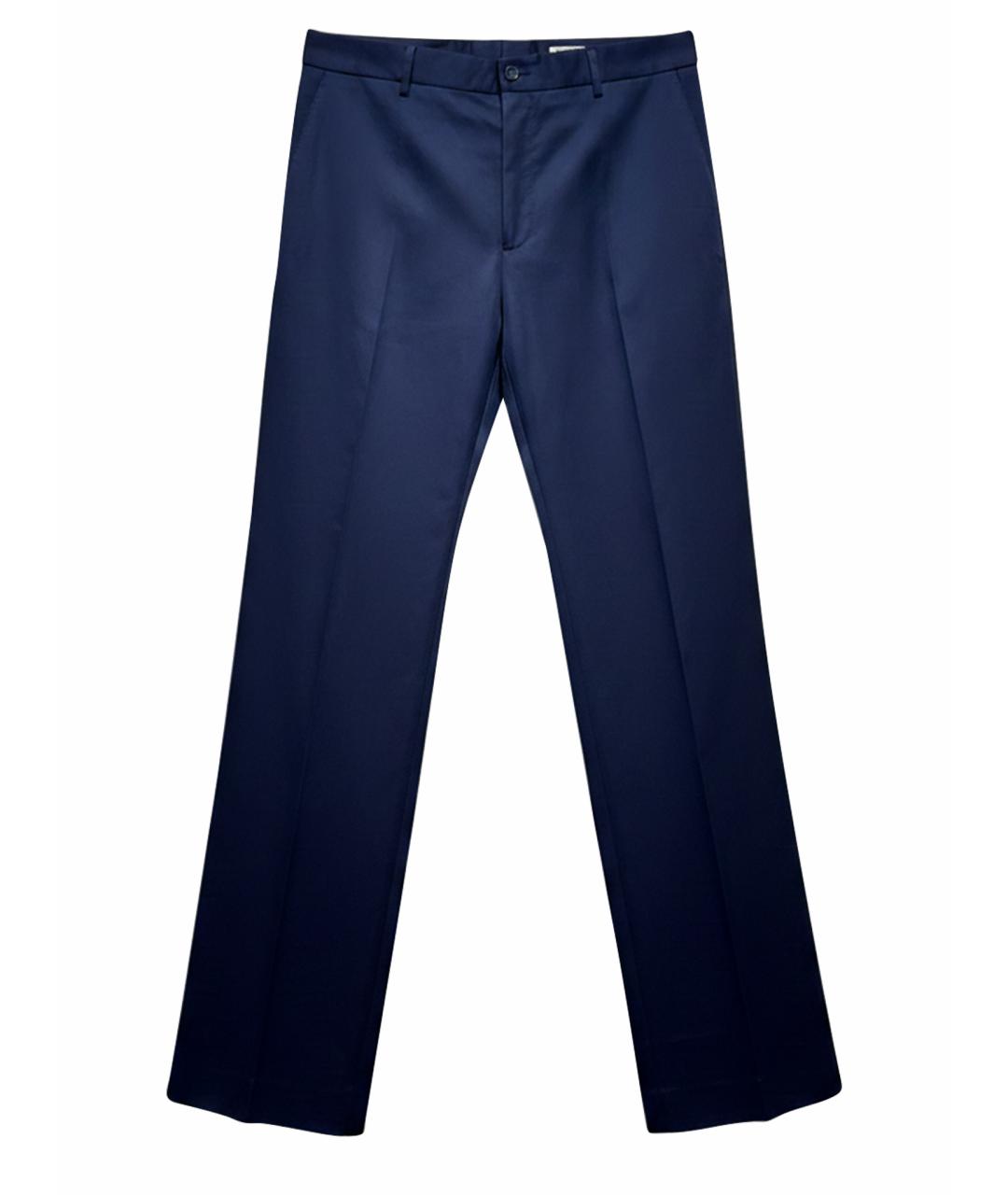 DOLCE&GABBANA Антрацитовые хлопковые классические брюки, фото 1