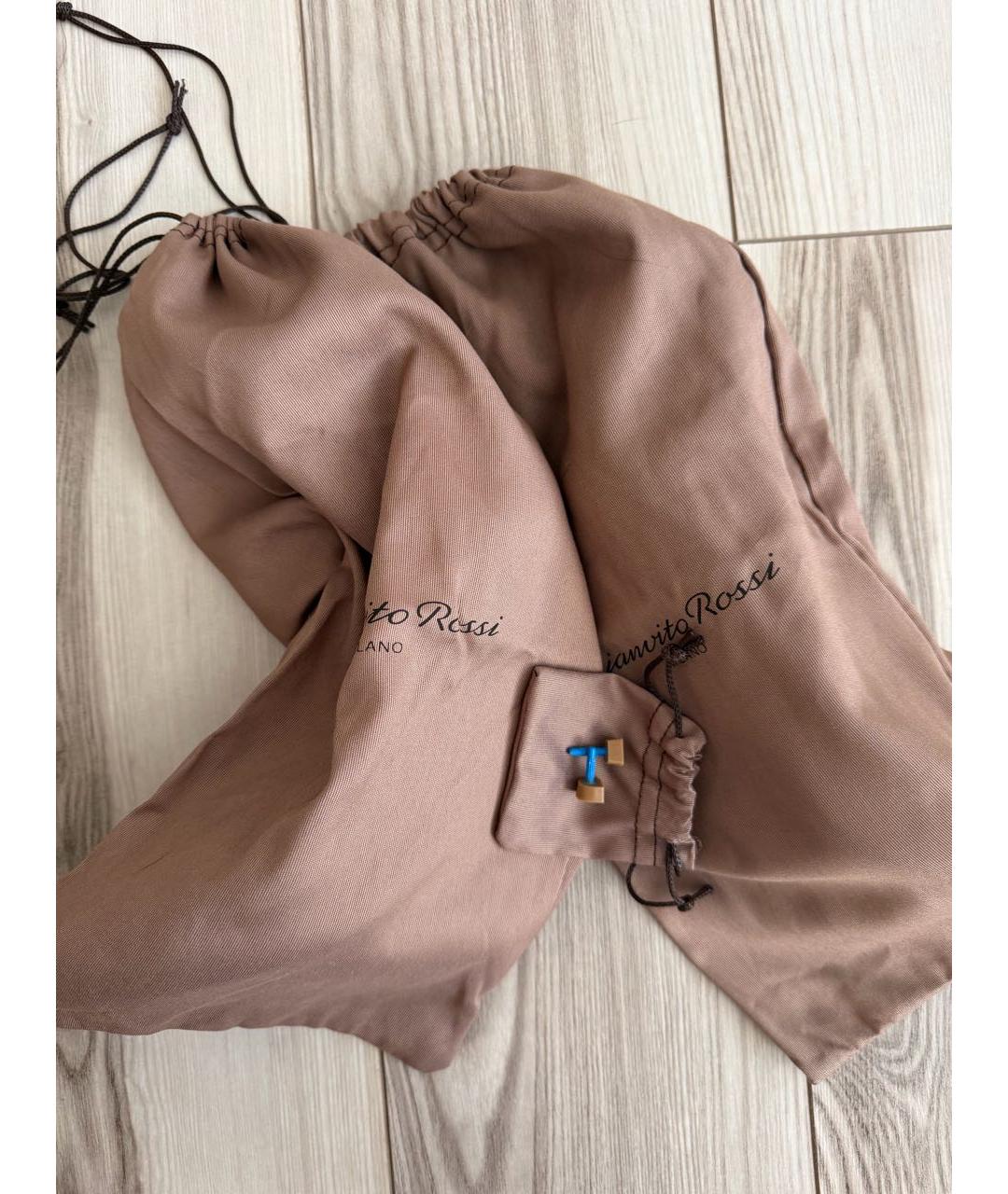 GIANVITO ROSSI Золотые туфли из лакированной кожи, фото 5