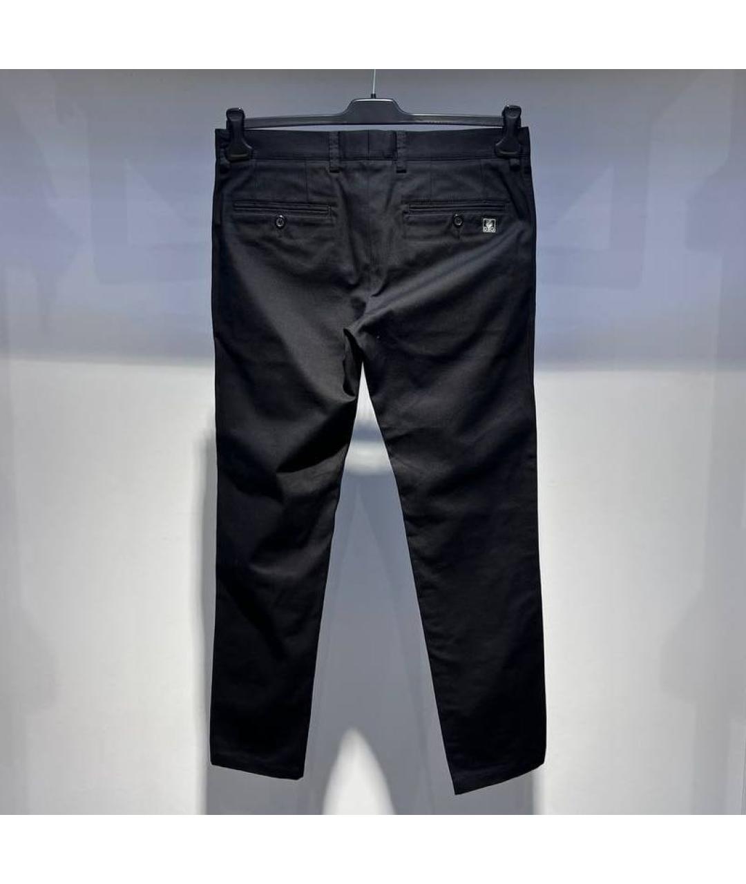 DOLCE&GABBANA Черные хлопковые повседневные брюки, фото 2
