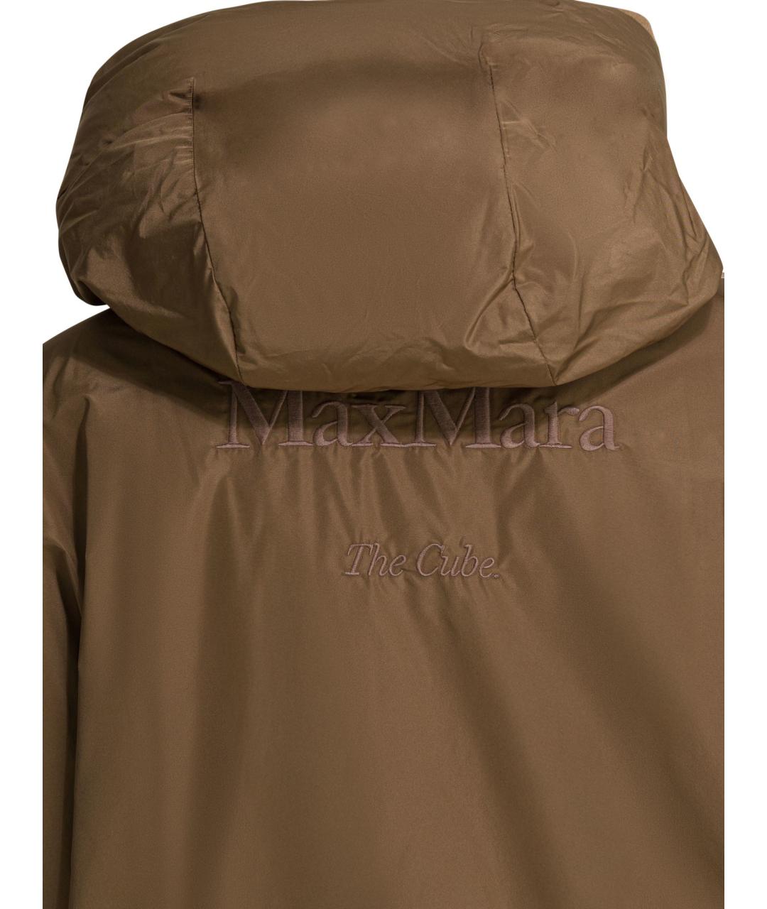 MAX MARA Коричневый шерстяной пуховик, фото 6