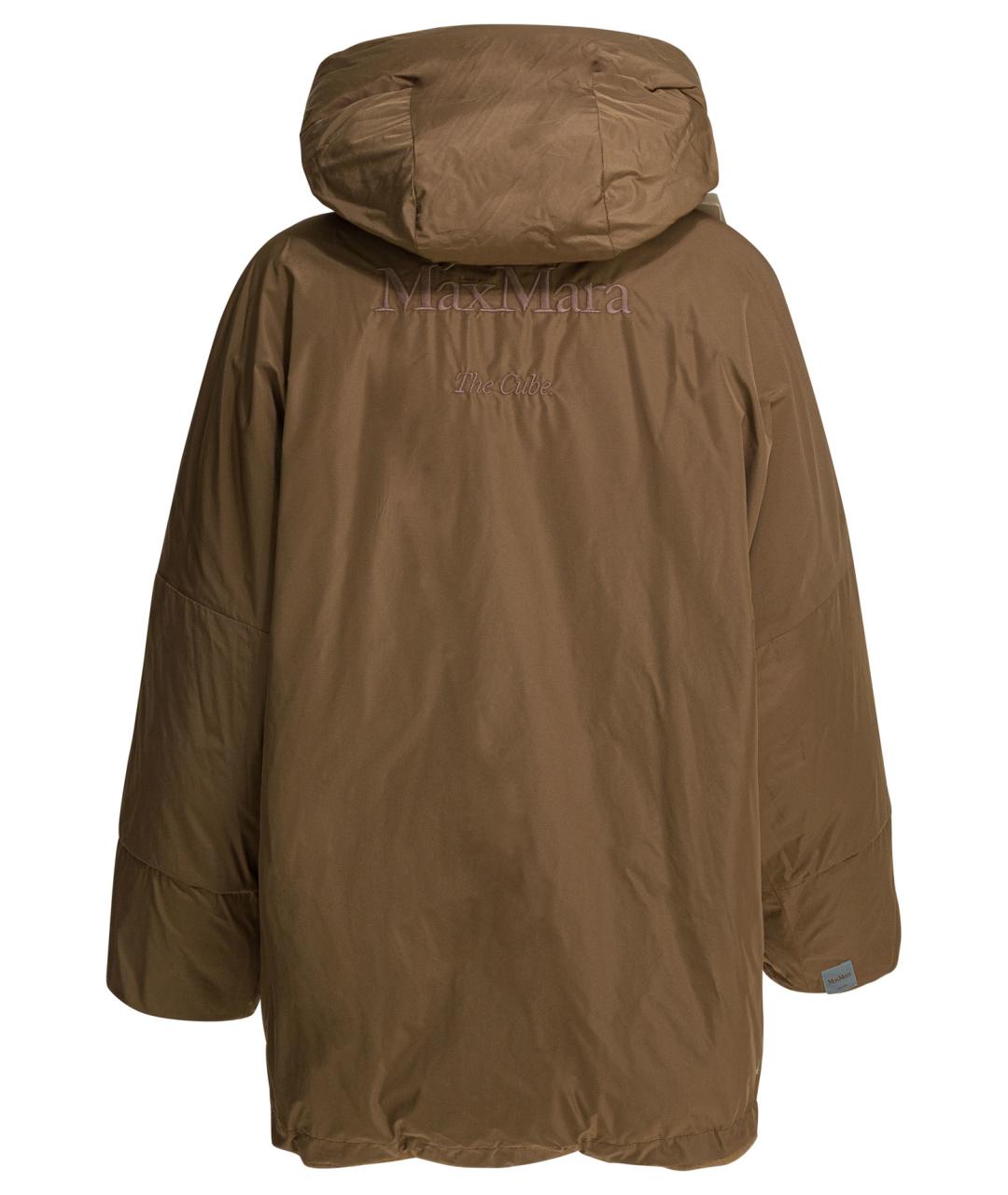 MAX MARA Коричневый шерстяной пуховик, фото 4