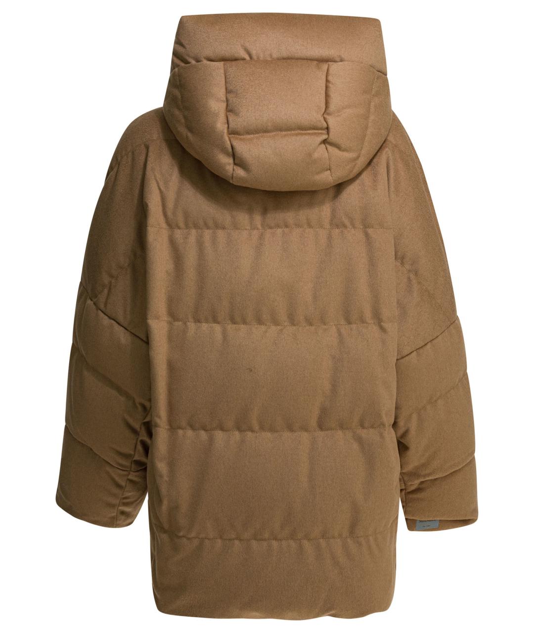 MAX MARA Коричневый шерстяной пуховик, фото 3