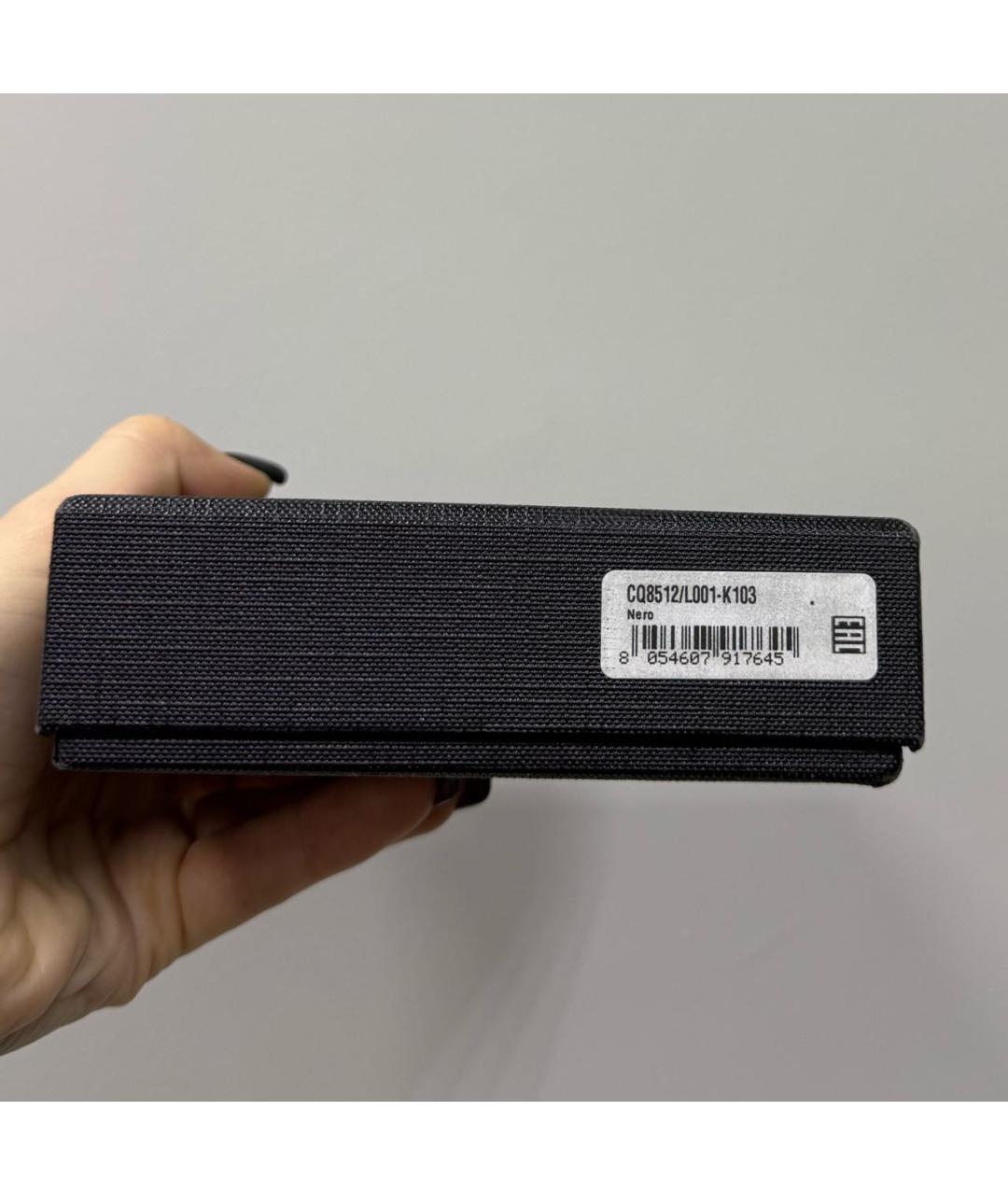 PATRIZIA PEPE Черный кожаный кошелек, фото 6