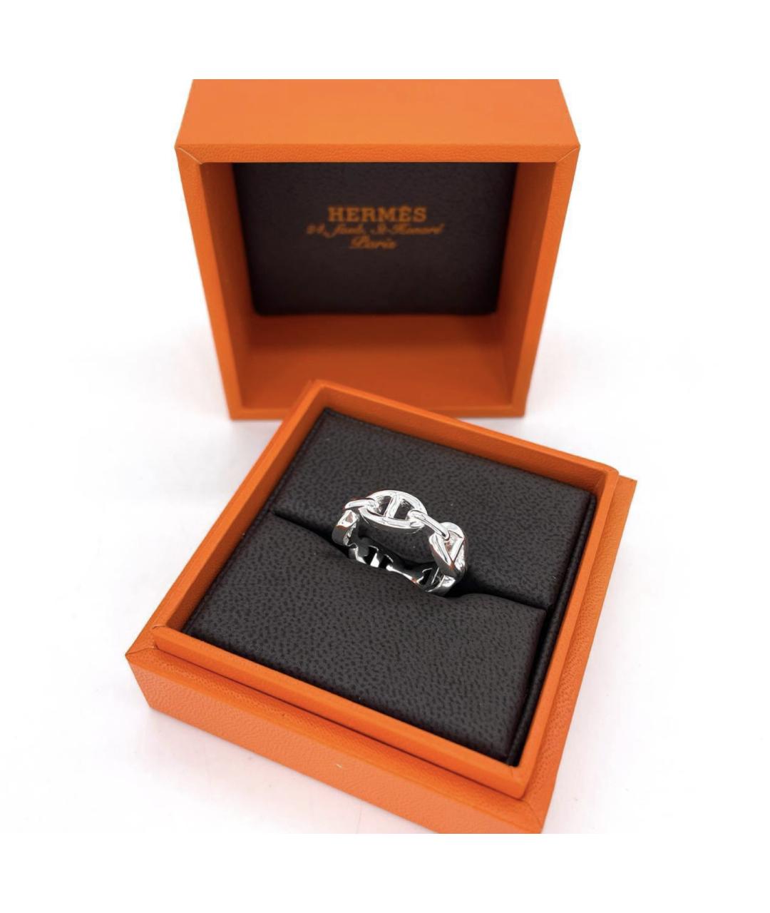 HERMES Серебряное серебряное кольцо, фото 2