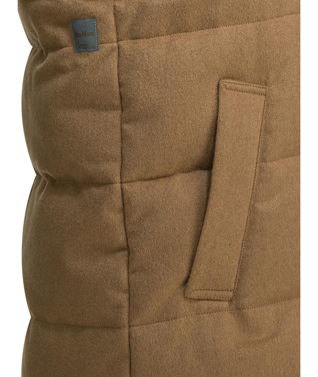 MAX MARA Коричневый шерстяной жилет, фото 5