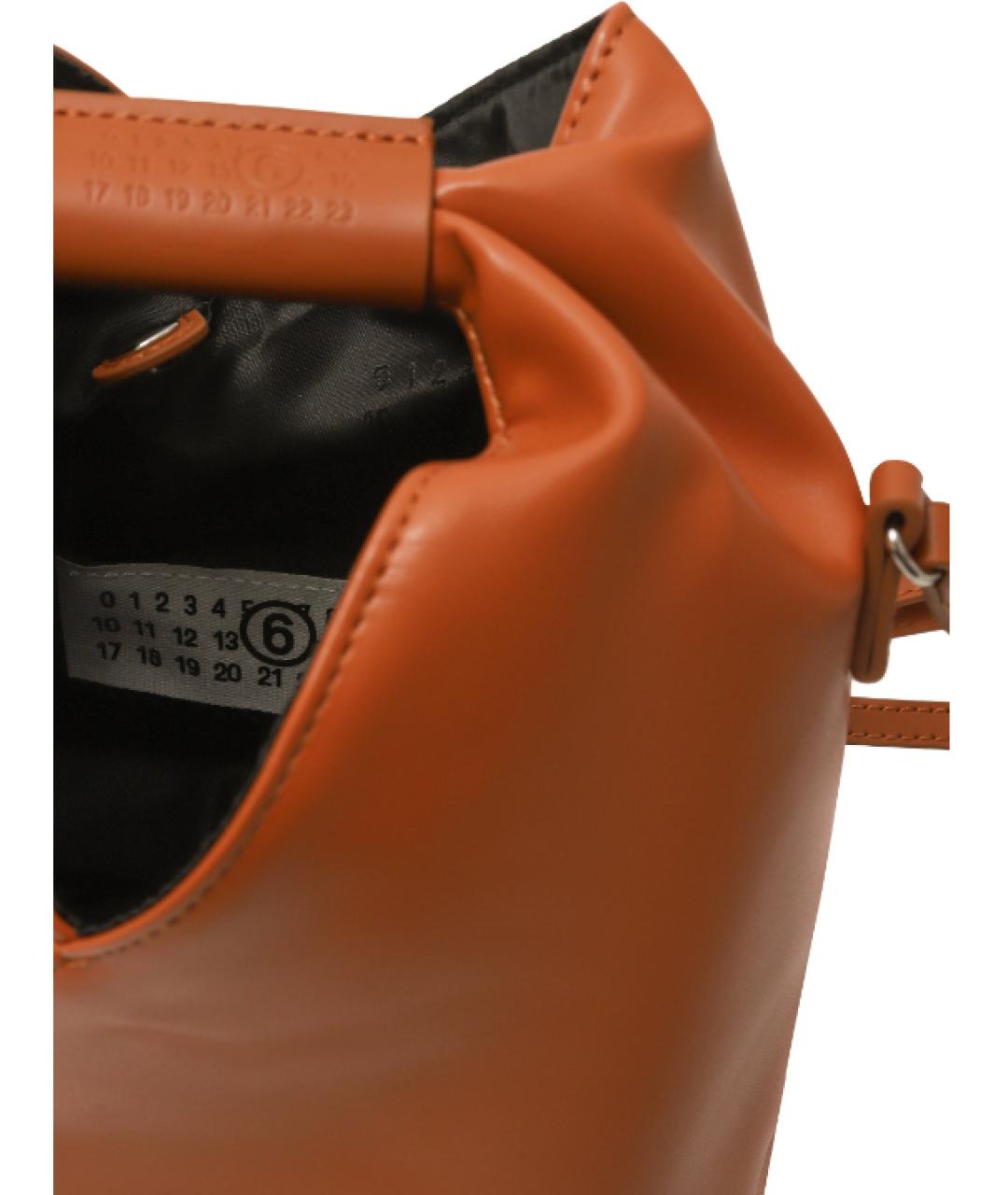 MAISON MARGIELA Коричневая сумка через плечо из искусственной кожи, фото 4