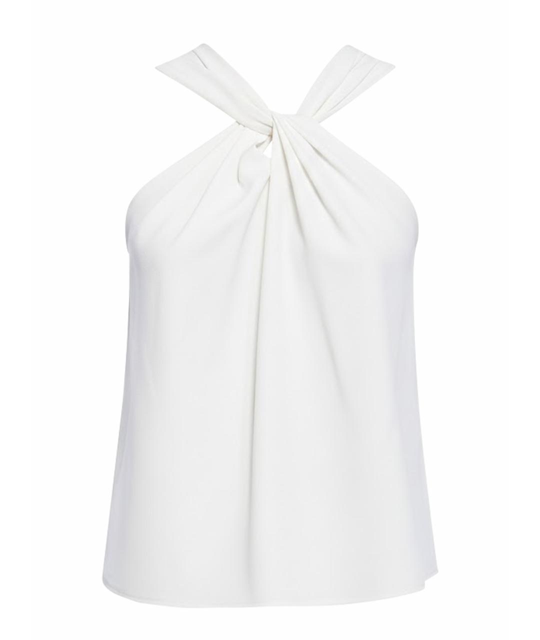 FEDERICA TOSI Белая ацетатная майка, фото 1