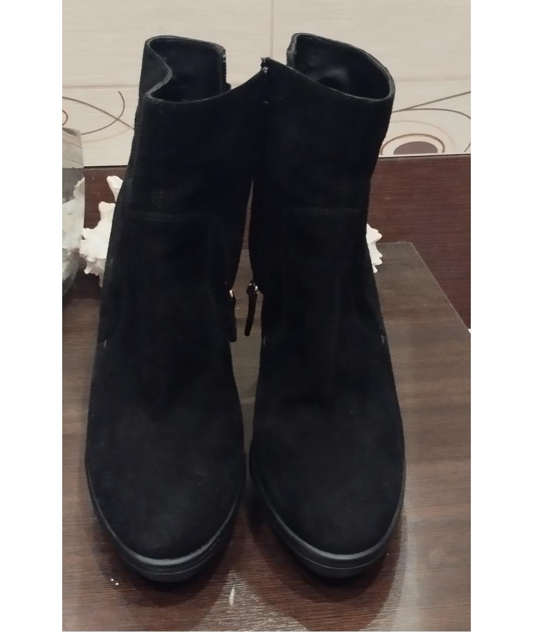 TOD'S Черные кожаные ботильоны, фото 2