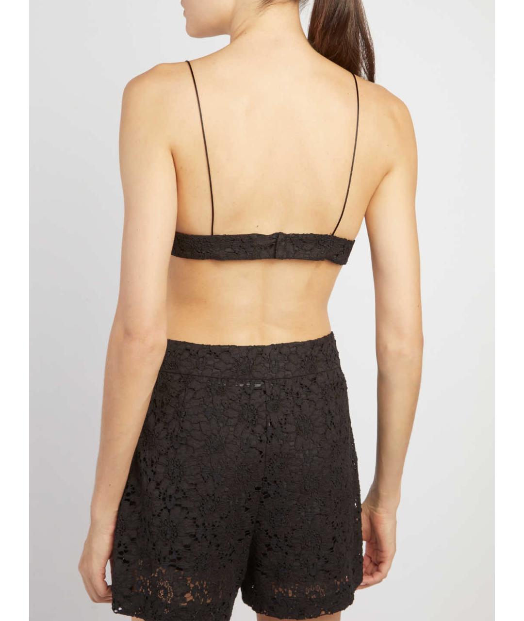 FEDERICA TOSI Черные хлопковые шорты, фото 2