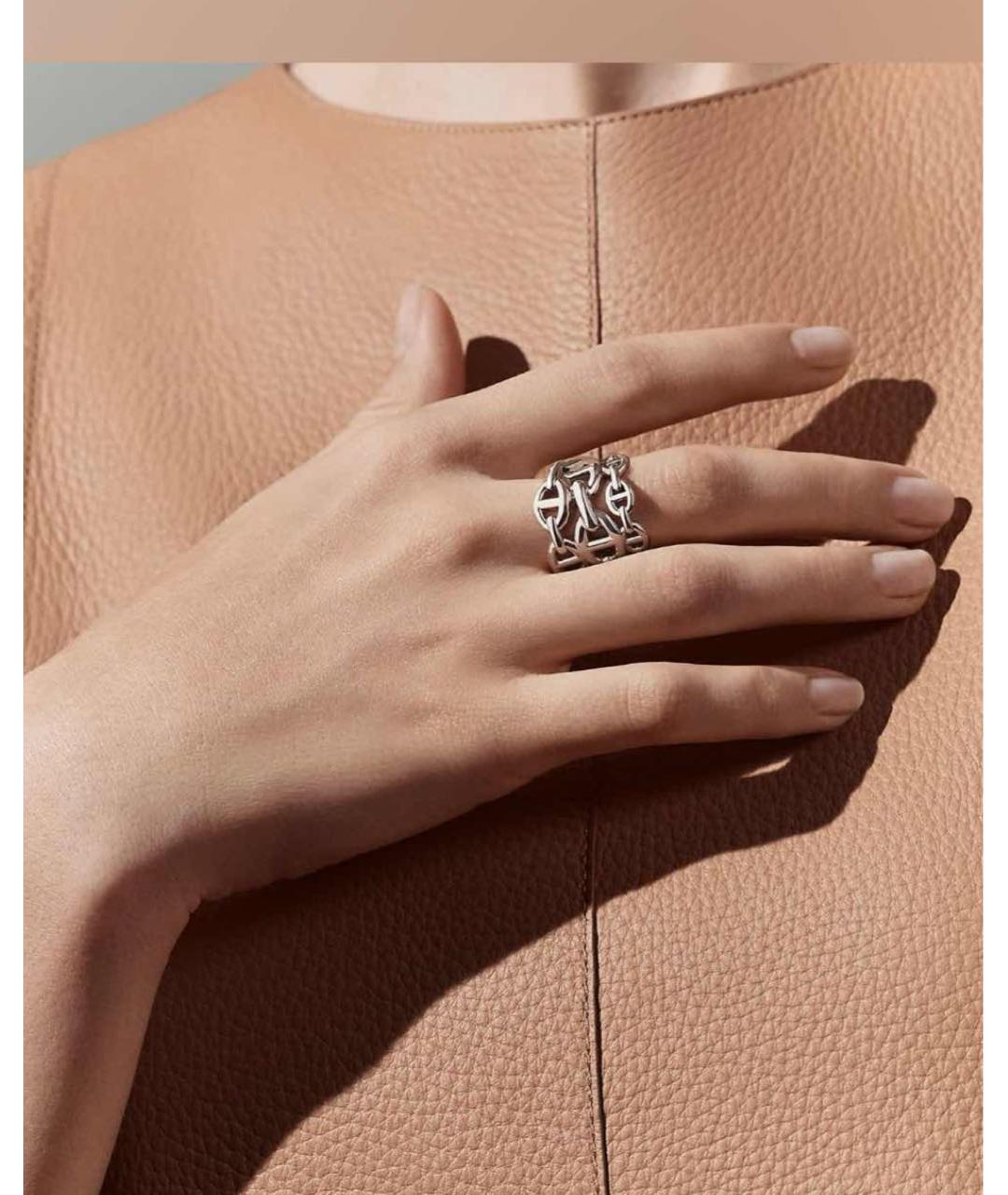 HERMES Серебряное серебряное кольцо, фото 3