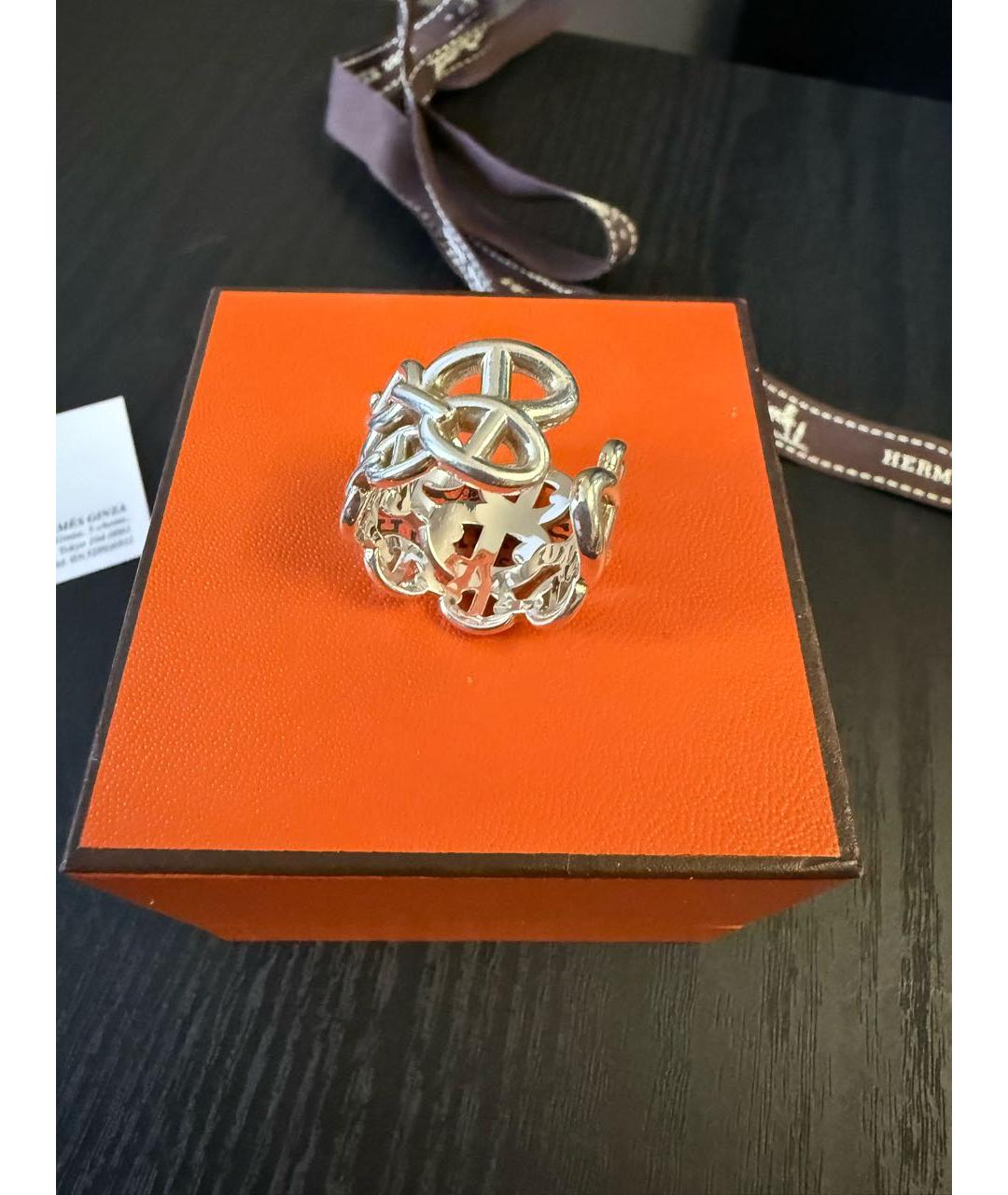 HERMES Серебряное серебряное кольцо, фото 4