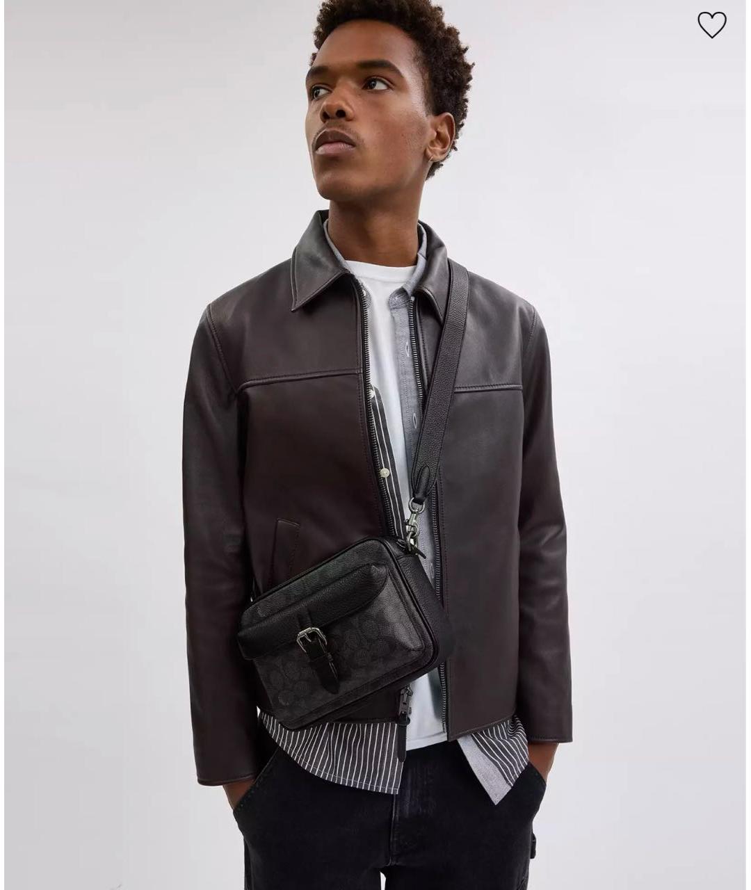 COACH Черная сумка через плечо, фото 4