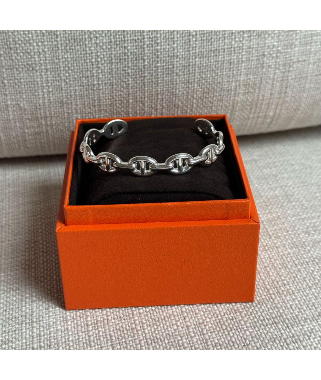 HERMES Серебрянный серебряный браслет, фото 2