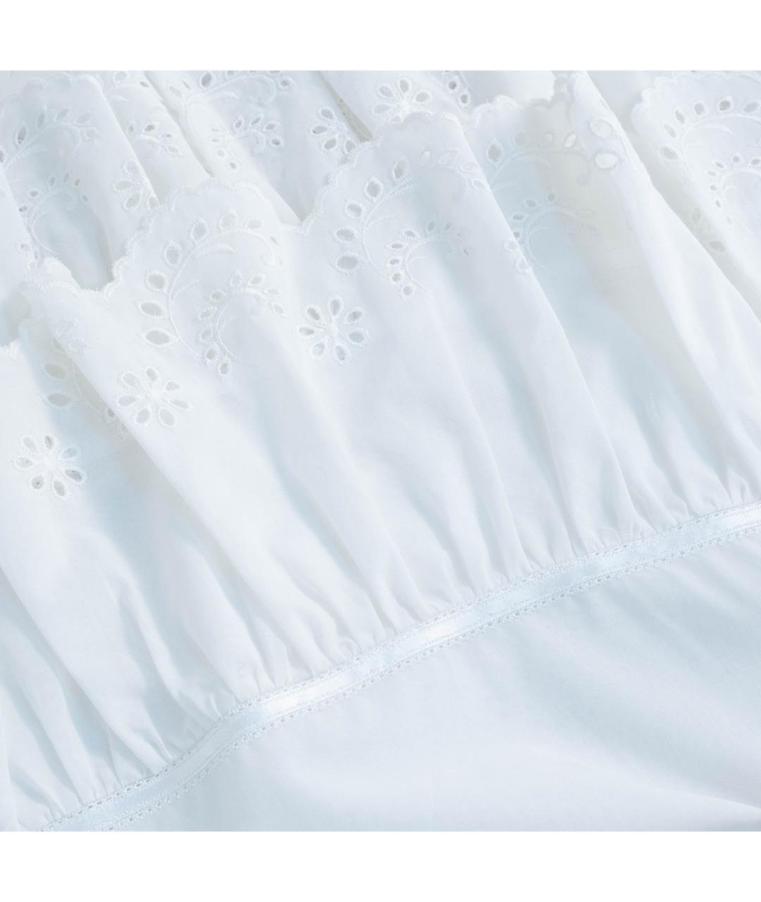 DOLCE&GABBANA Белая хлопковая юбка мини, фото 5