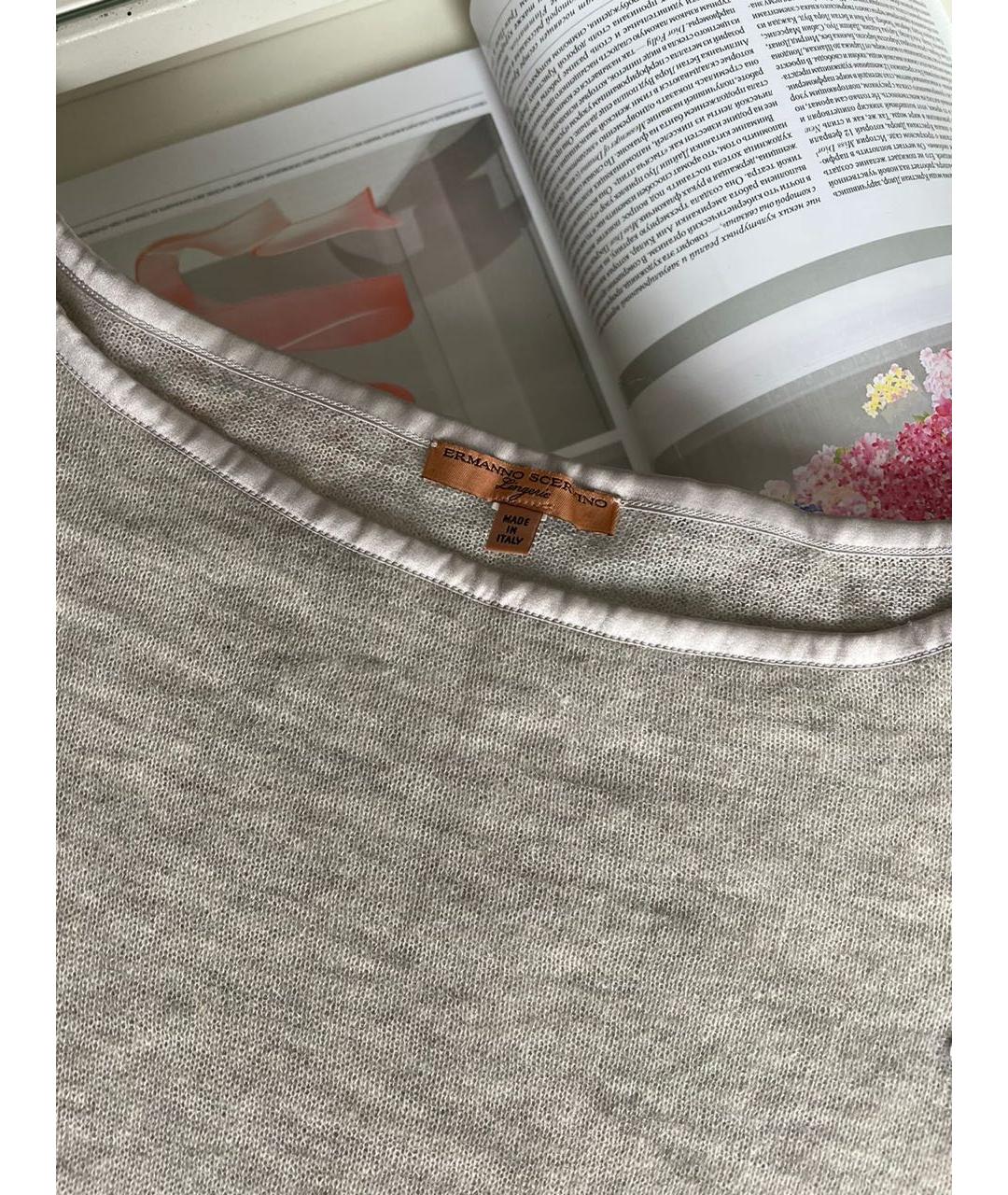 ERMANNO SCERVINO Серый джемпер / свитер, фото 4