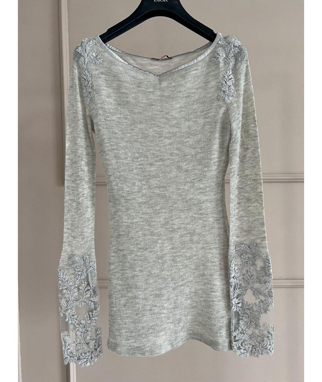 ERMANNO SCERVINO Серый джемпер / свитер, фото 7