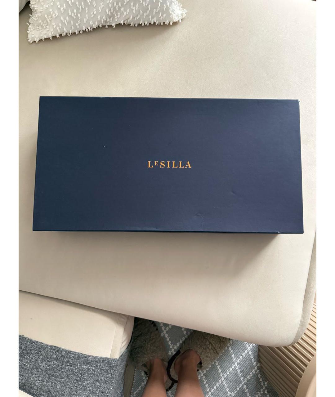 LE SILLA Черные кожаные сапоги, фото 6