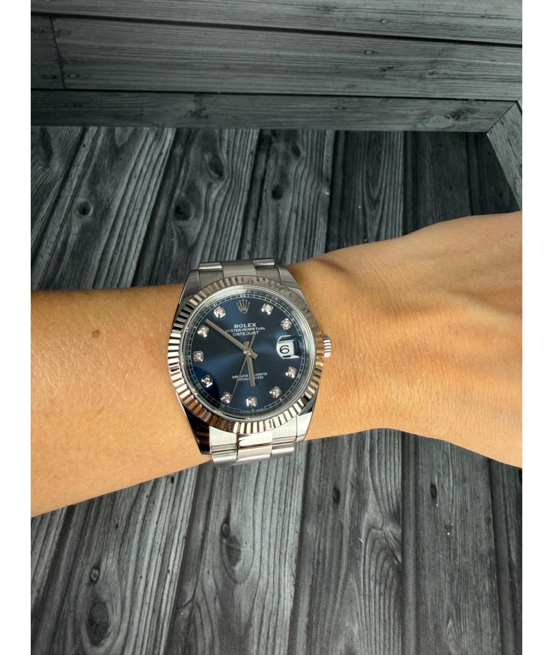 ROLEX Темно-синие часы, фото 2