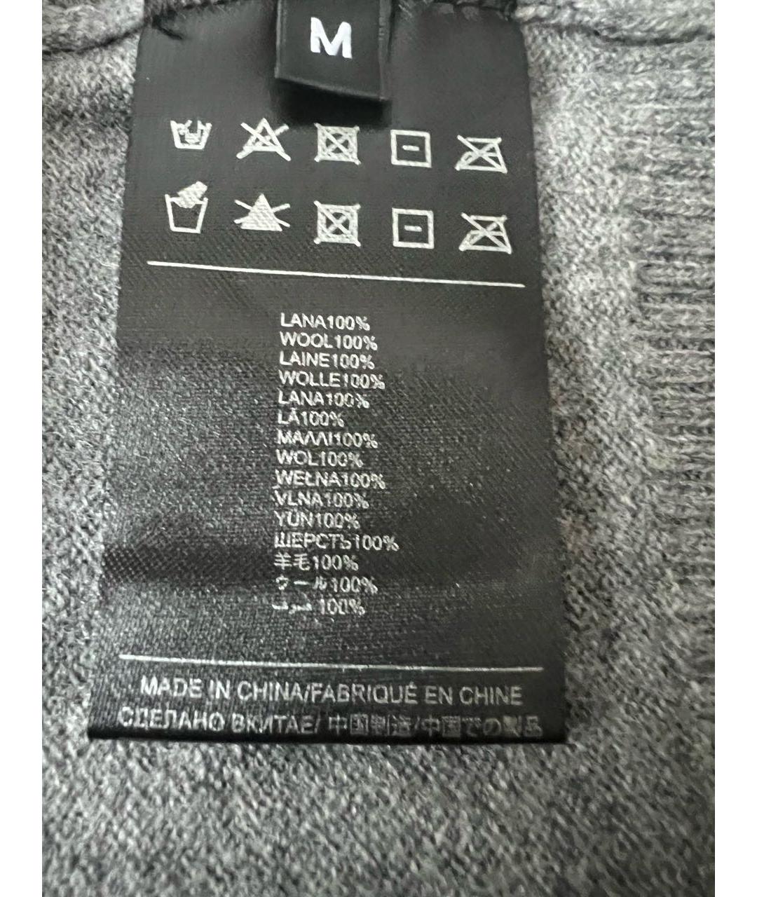 JOHN RICHMOND Серый шерстяной кардиган, фото 5