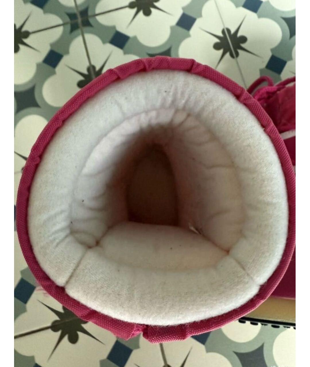 MOON BOOT Розовые сапоги, фото 3