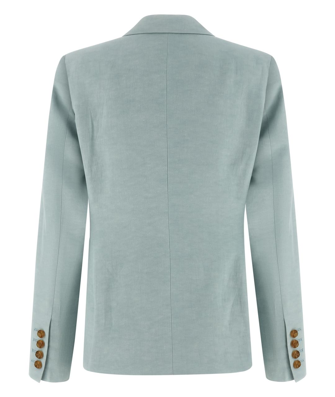 BLAZE MILANO Голубой шелковый жакет/пиджак, фото 2