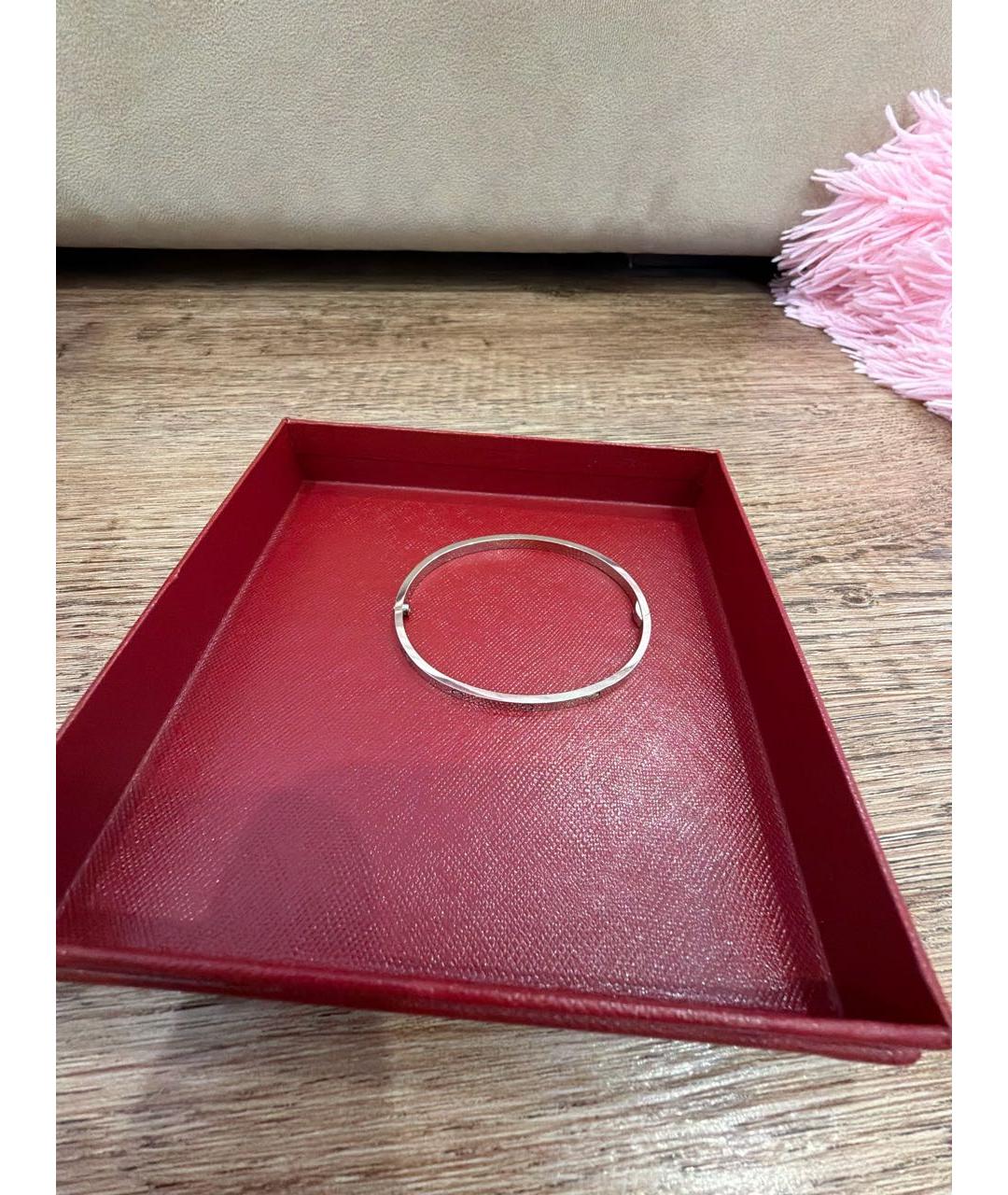 CARTIER Серебрянный браслет из белого золота, фото 2