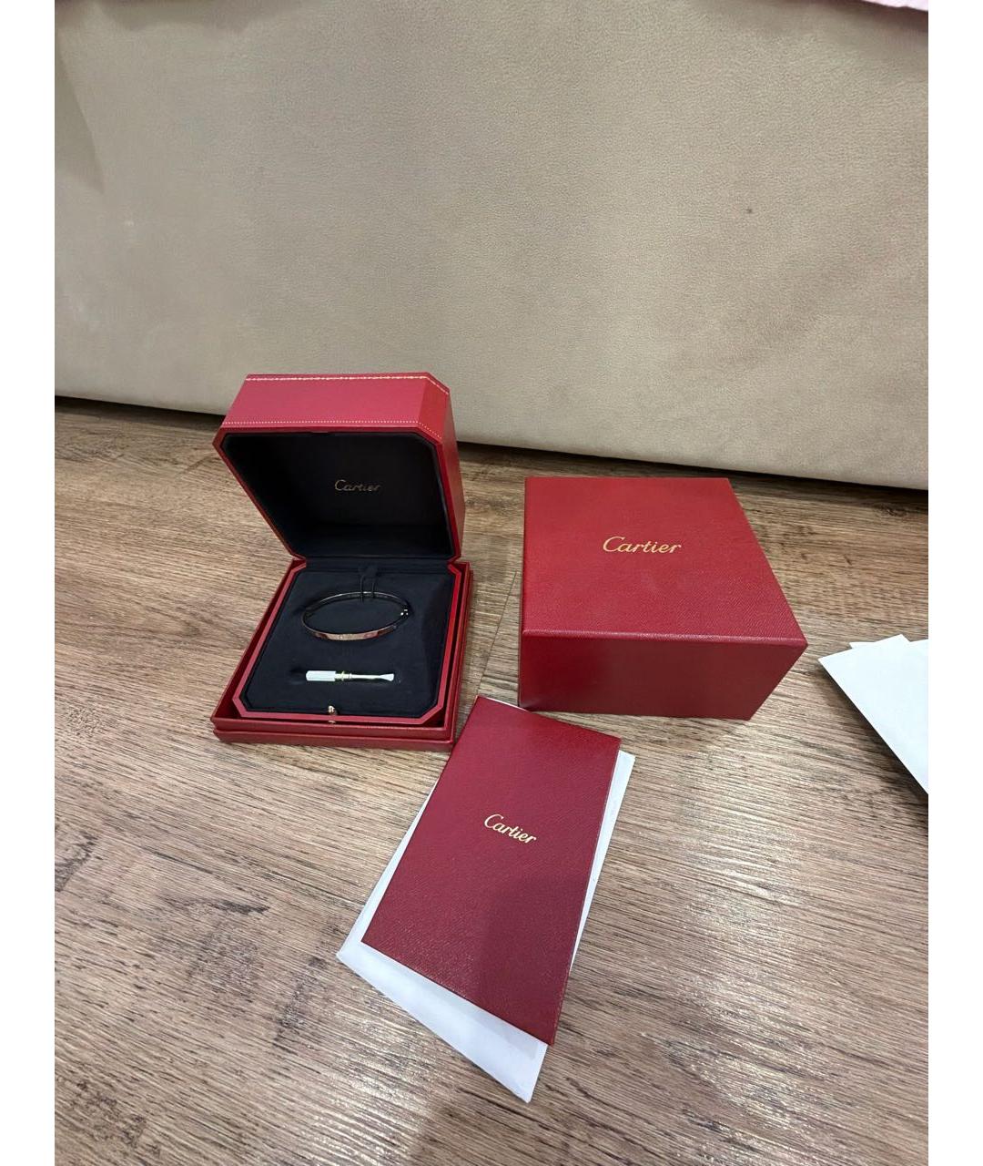 CARTIER Серебрянный браслет из белого золота, фото 6