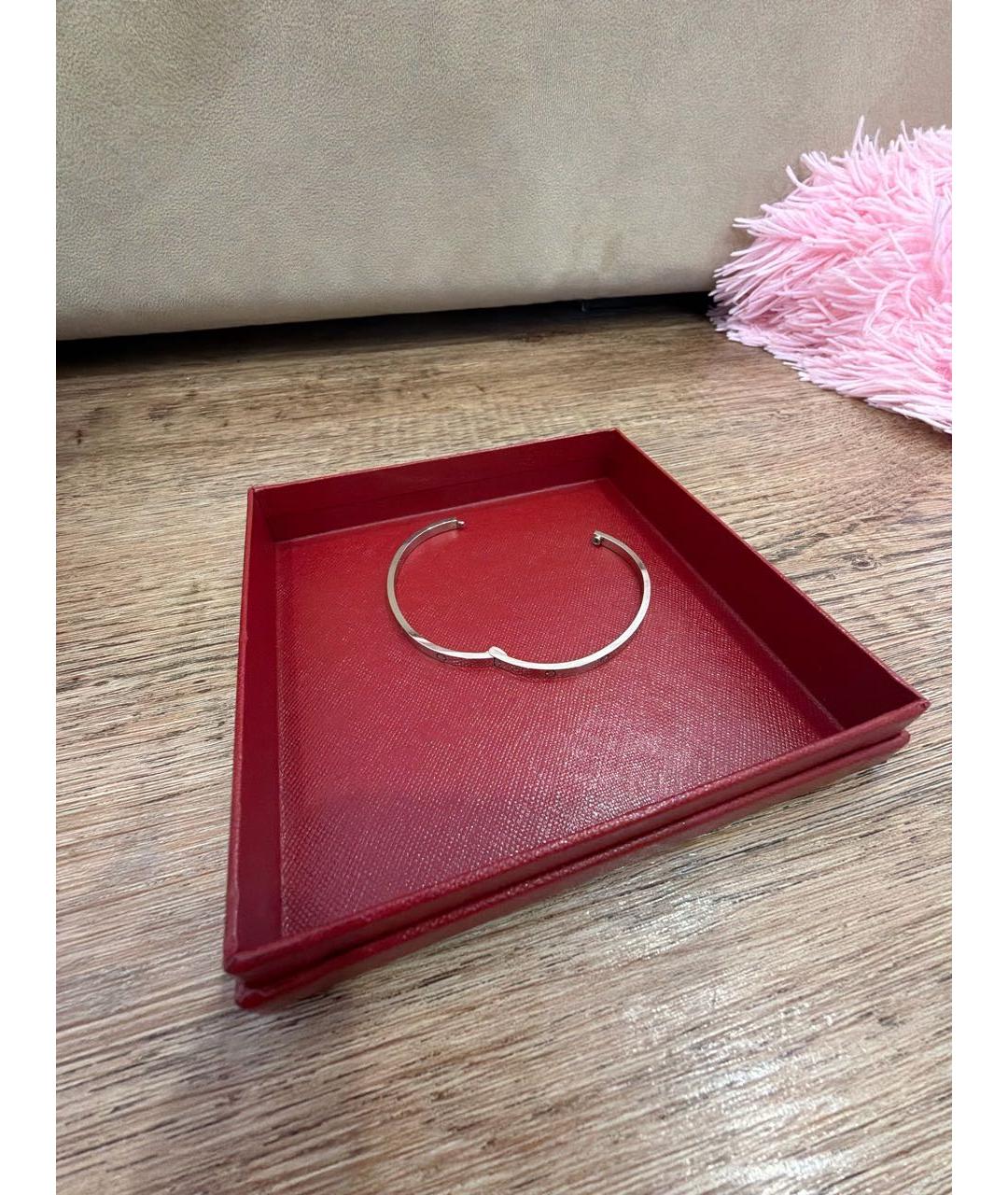 CARTIER Серебрянный браслет из белого золота, фото 4