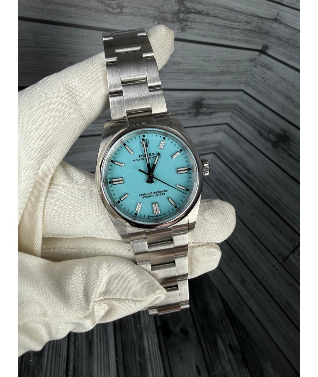 ROLEX Голубые часы, фото 3