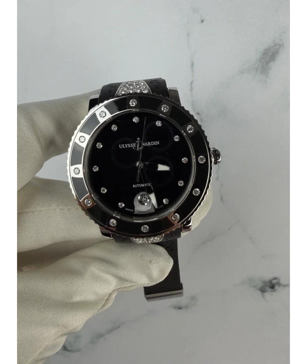 Ulysse Nardin Черные металлические часы, фото 2