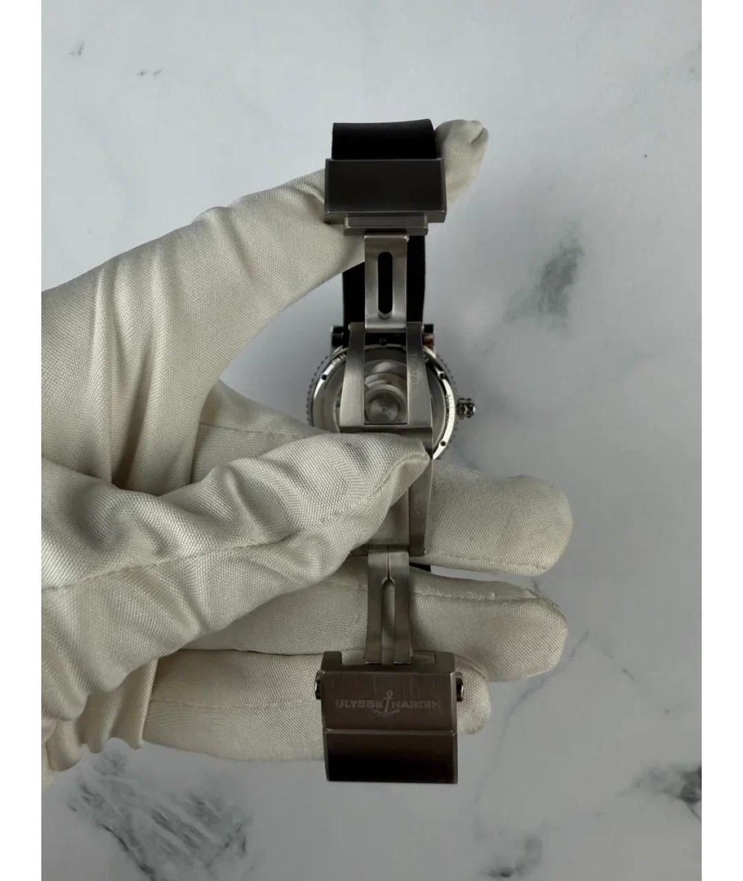 Ulysse Nardin Черные металлические часы, фото 6