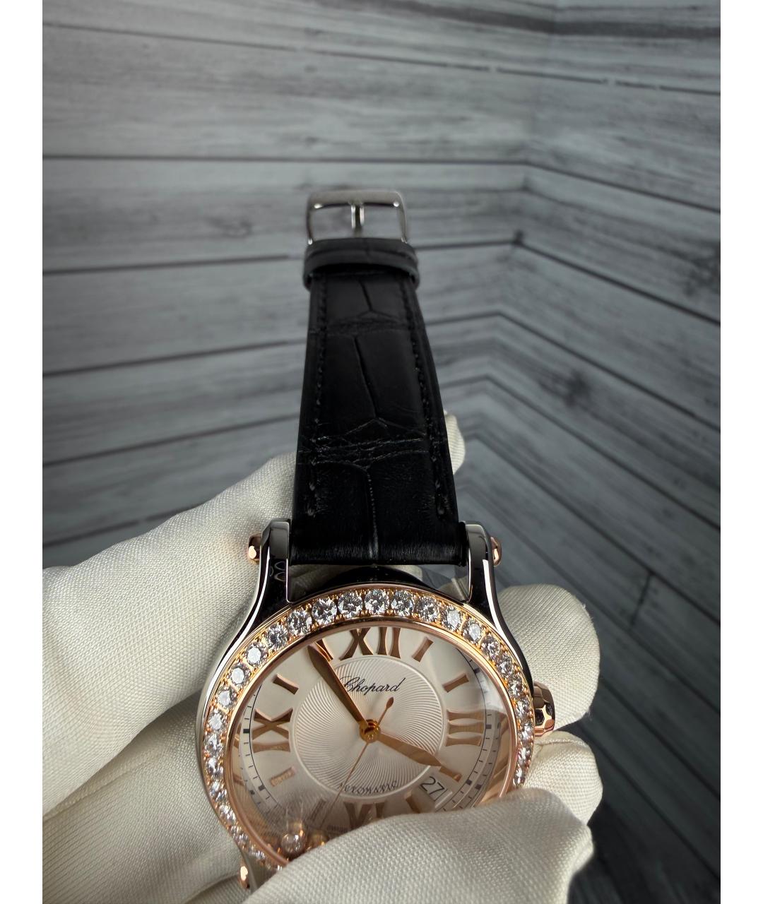 CHOPARD Белые часы из розового золота, фото 9