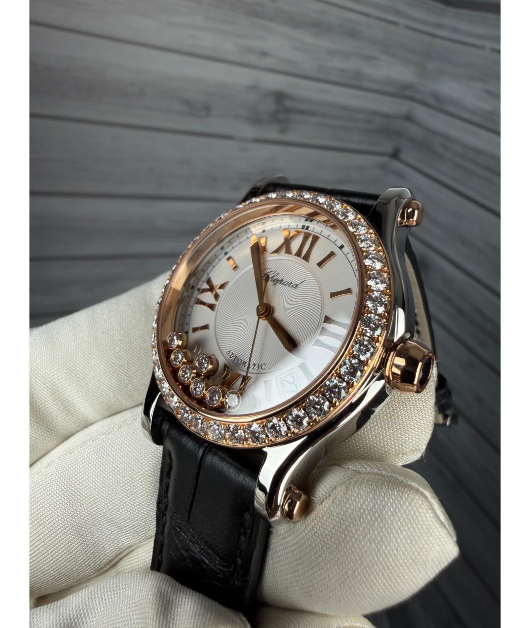 CHOPARD Белые часы из розового золота, фото 5